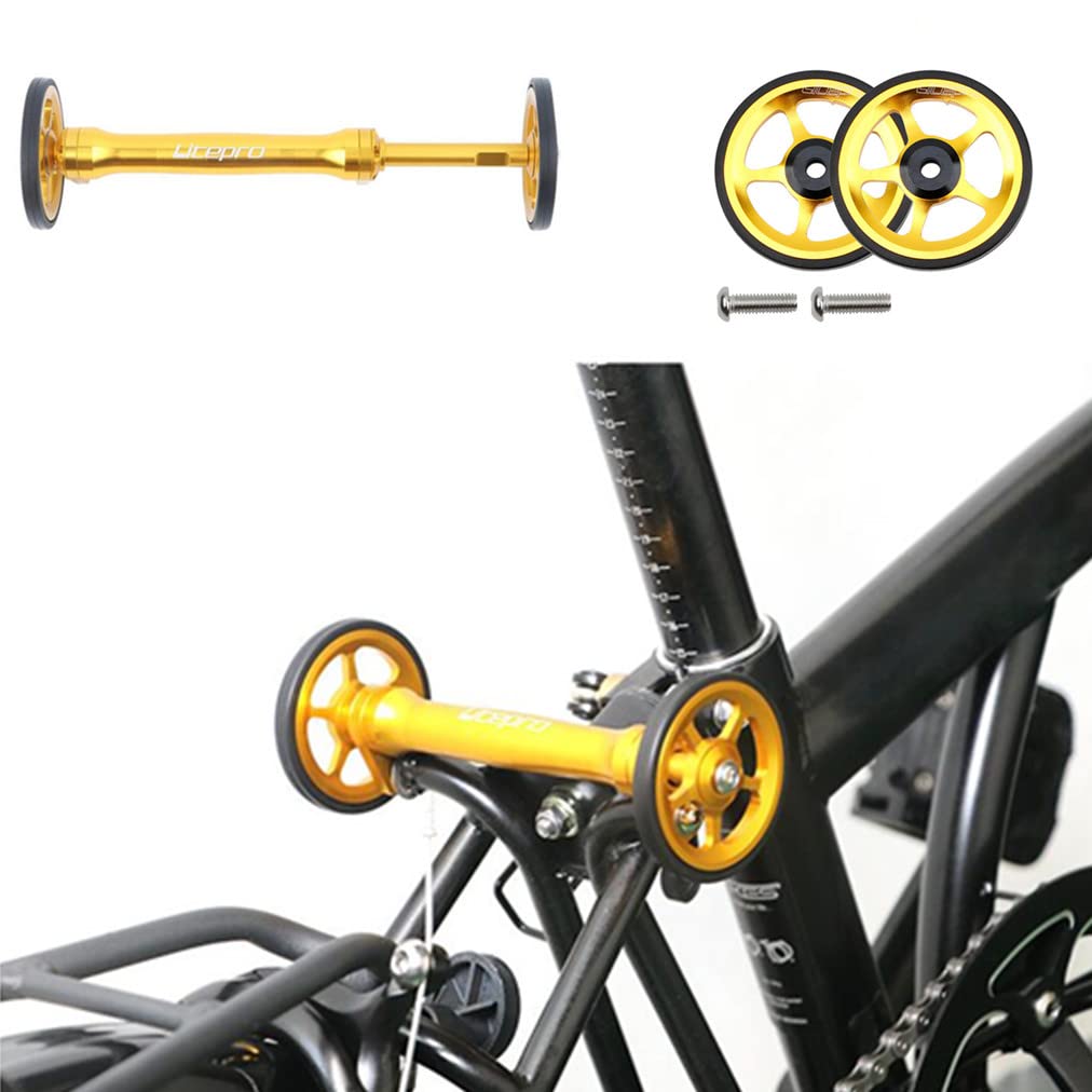 Litepro Easy Wheel Extension Rod Telescopic Bar Bike Aluminum Alloy Rear Cargo Rack Parts for Folding Bike Wheel (Silver + Bar)