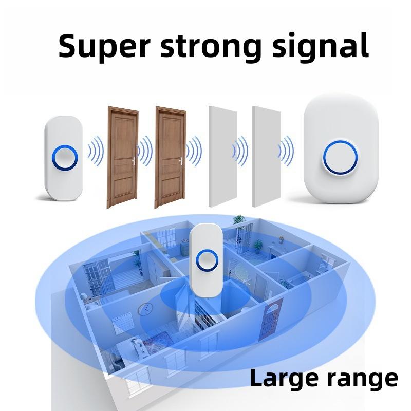 Wireless Doorbell Waterproof Welcome Chime Home Door Bell Intelligent Smart Alarm With Battery