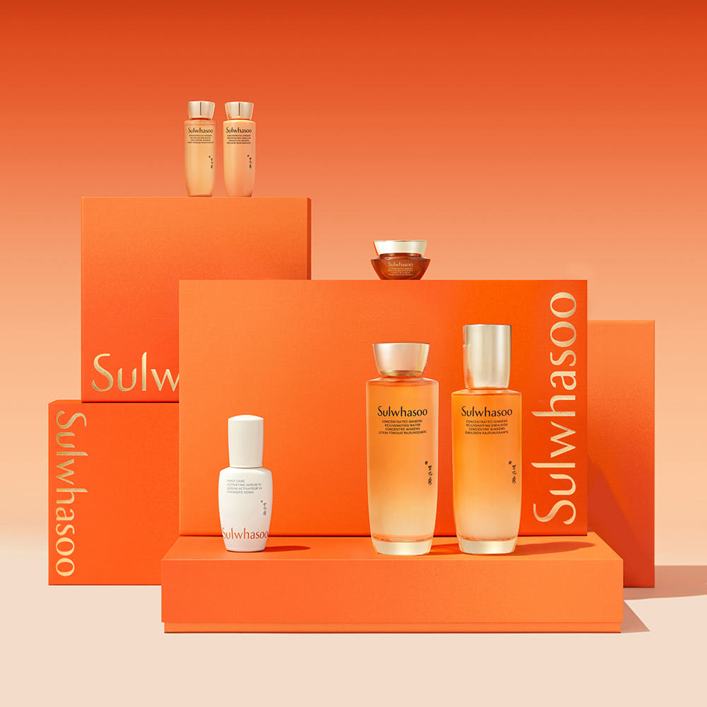 Sulwhasoo Concentrated Ginseng Renewing Skincare Set Anti-Aging Firming & Nourishing Kit