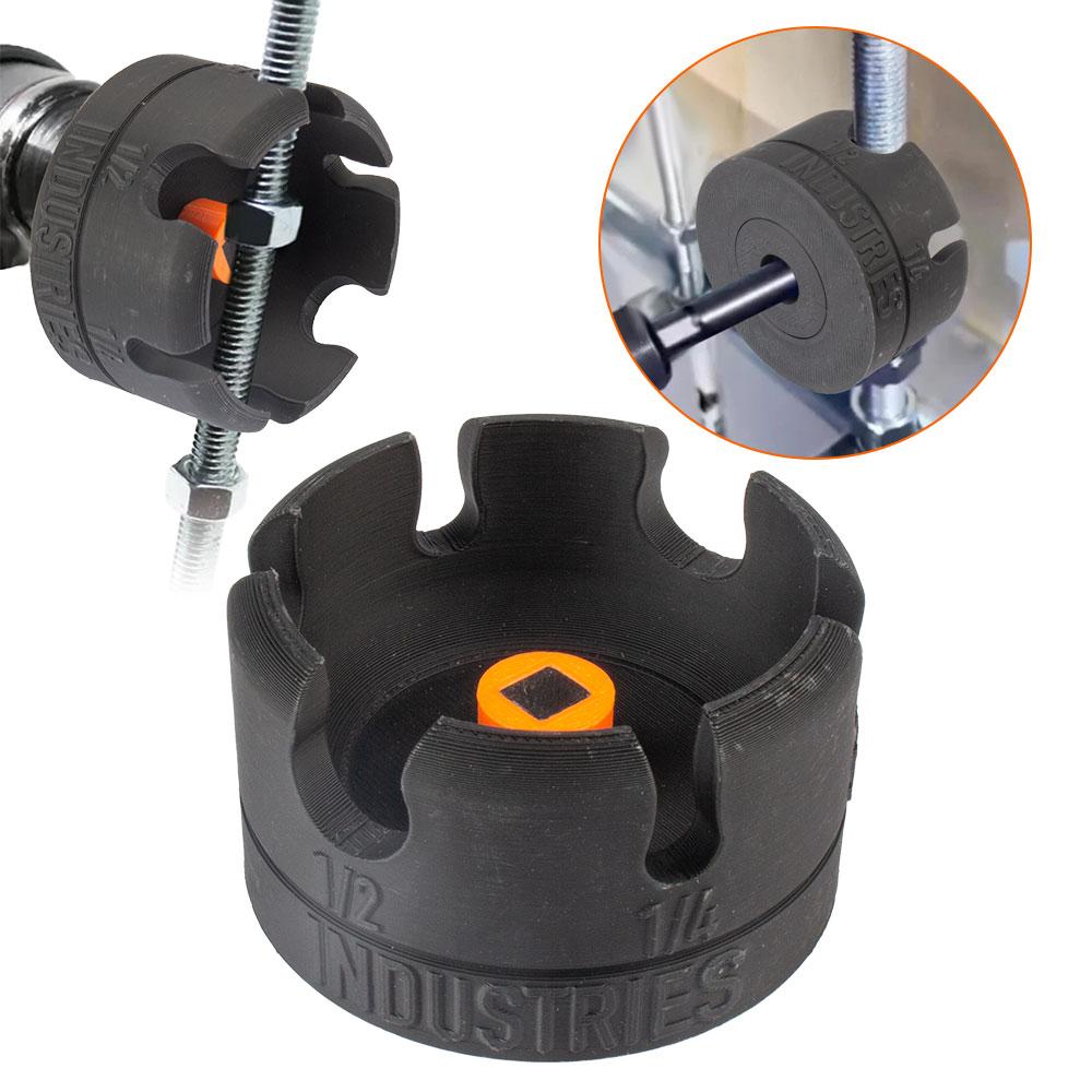Nut Remover Bolt Extractor Tool Nut Zipper Drill Attachment for Conduit Racks Socket Wrenches