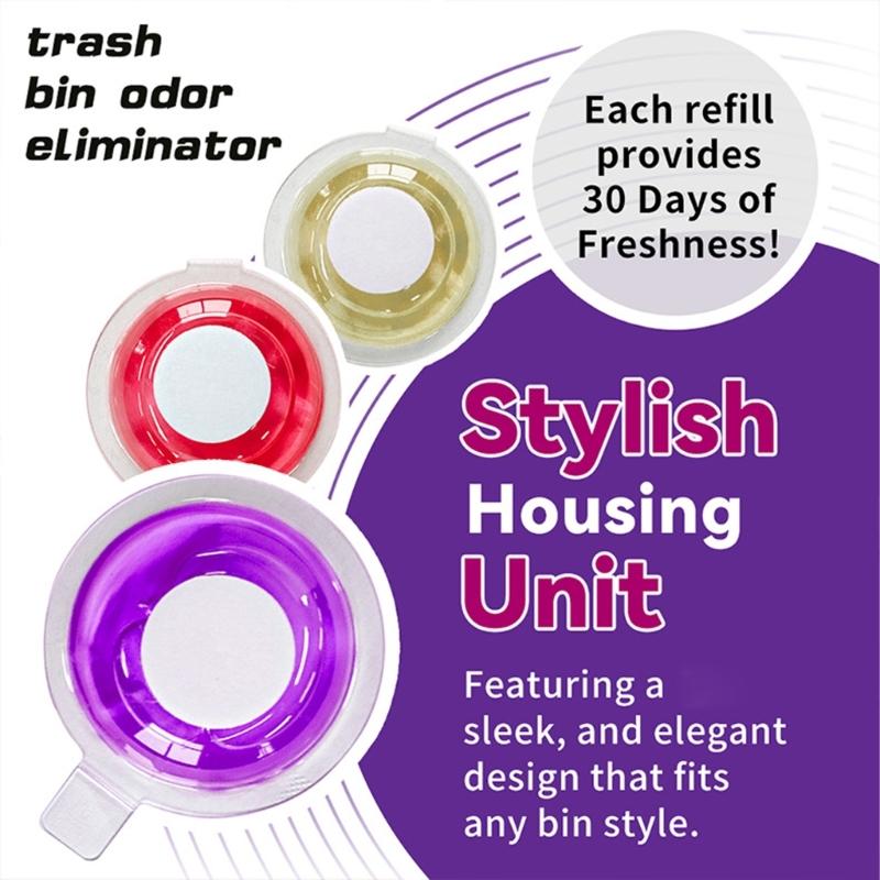 Trash Can Adhesive Air Freshener Discs for Bedroom Office Gym Bathroom Odor Neutralizer
