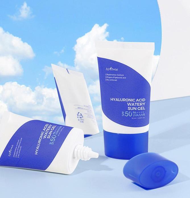 Isntree Hyaluronic Acid Watery Sun Gel 50ml | SPF50+ Hydrating Korean Sunscreen