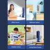 Desktop Tower Fan USB Powered 5 Speed Adjustable Brushless Desk Fan with LED Display Quiet Table Cooling Fan for Home