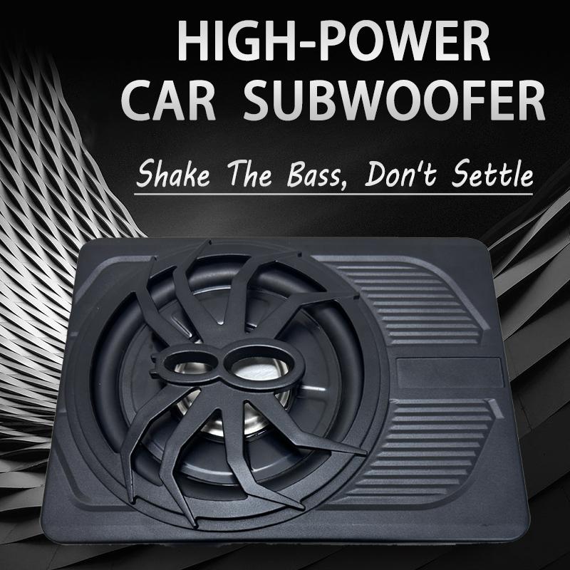 10-inch 600-watt slim under-seat powered car subwoofer, high-power, low-distortion amplifier, excellent heat dissipation. 10 inch