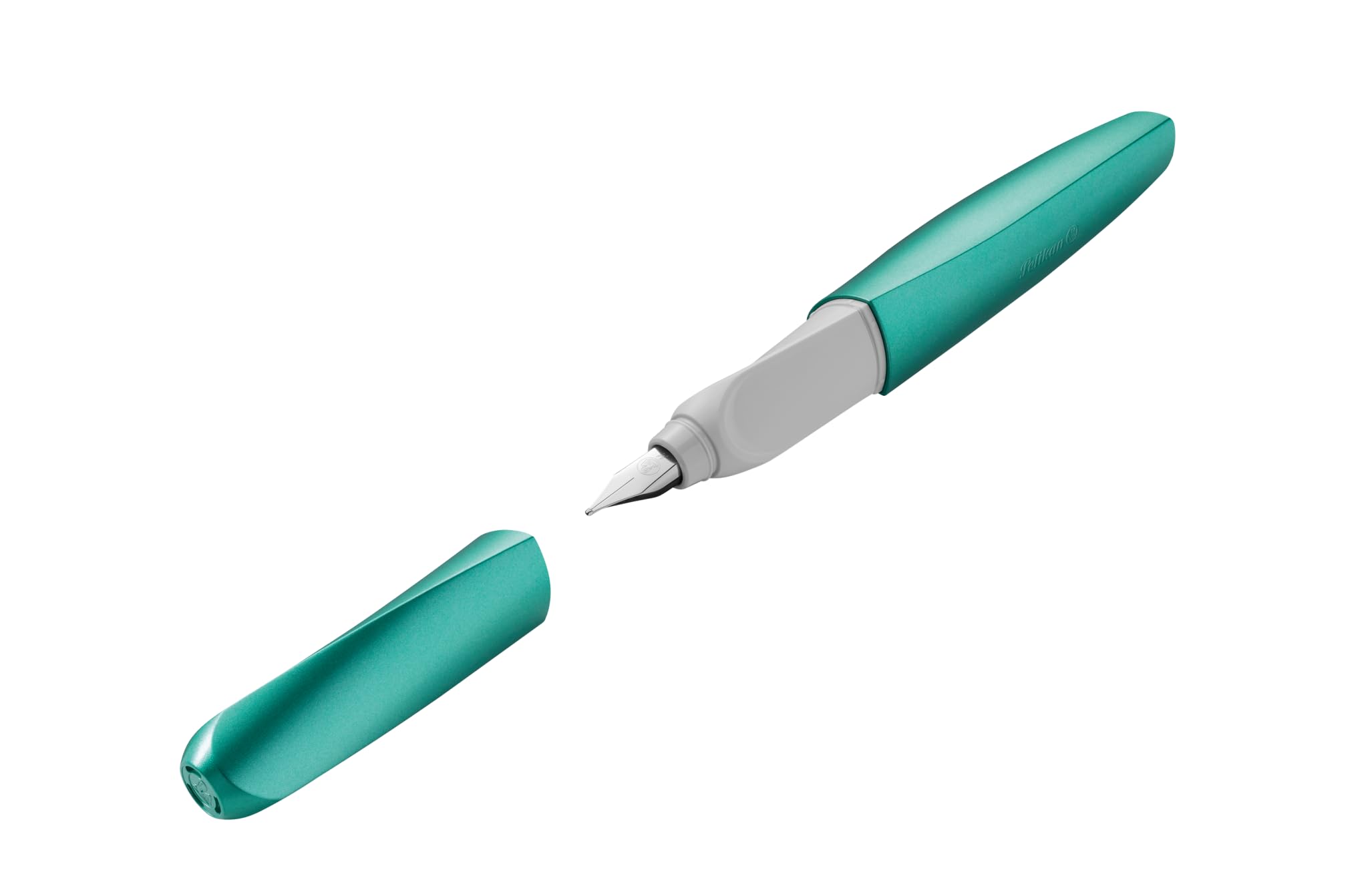Pelikan Twist Fountain Medium Cold with 1 Ink Boxed Pen, Nib, Alaska, Cartridge, (820165)