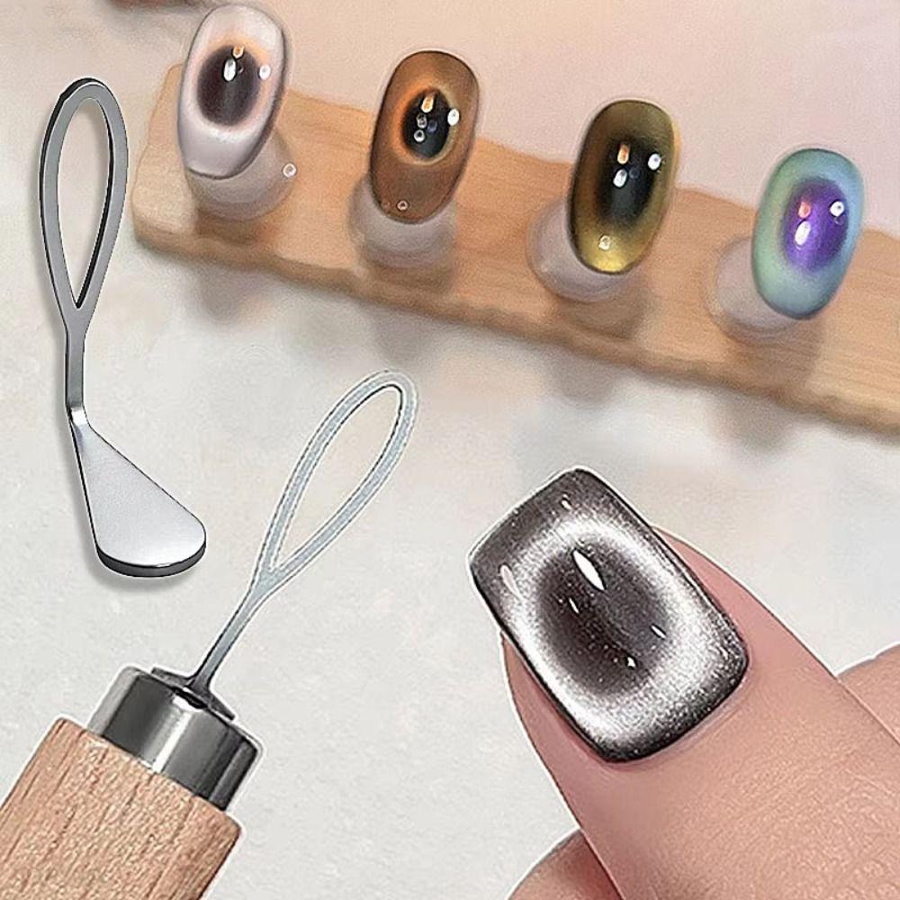 DIY Manicure Kit Hollow Cat Eye Magnet Tool Nail Magnet Line  for Nail Art Accessories