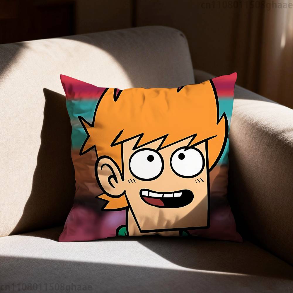 Anime Eddsworld matte Kissenhülle lässiger Stil Dekoration geeignet für Heimdekoration ohne Kissenkern