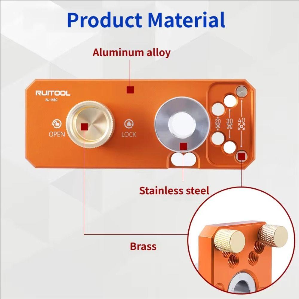 High-strength Drill Guide Tool Adjustable Design Profile Punching Assistant  Woodworking