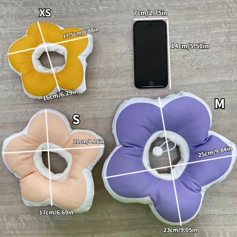 Weicher Sonnenblumen-Katzenkegelkragen - Verstellbarer Anti-Leck-Erholungs-E-Kragen für nach der Operation, Wundschutz & Fellpflege