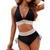 Women Bikini Sexy High Waist Bathing Suit V-Neck Beach Swimwear Female Summer Swimsuit