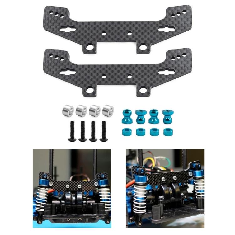 Direct Fit Carbon Rear Suspension Mount For TT02 TT02R Chassis Racing Remote Control Car Upgrade Part