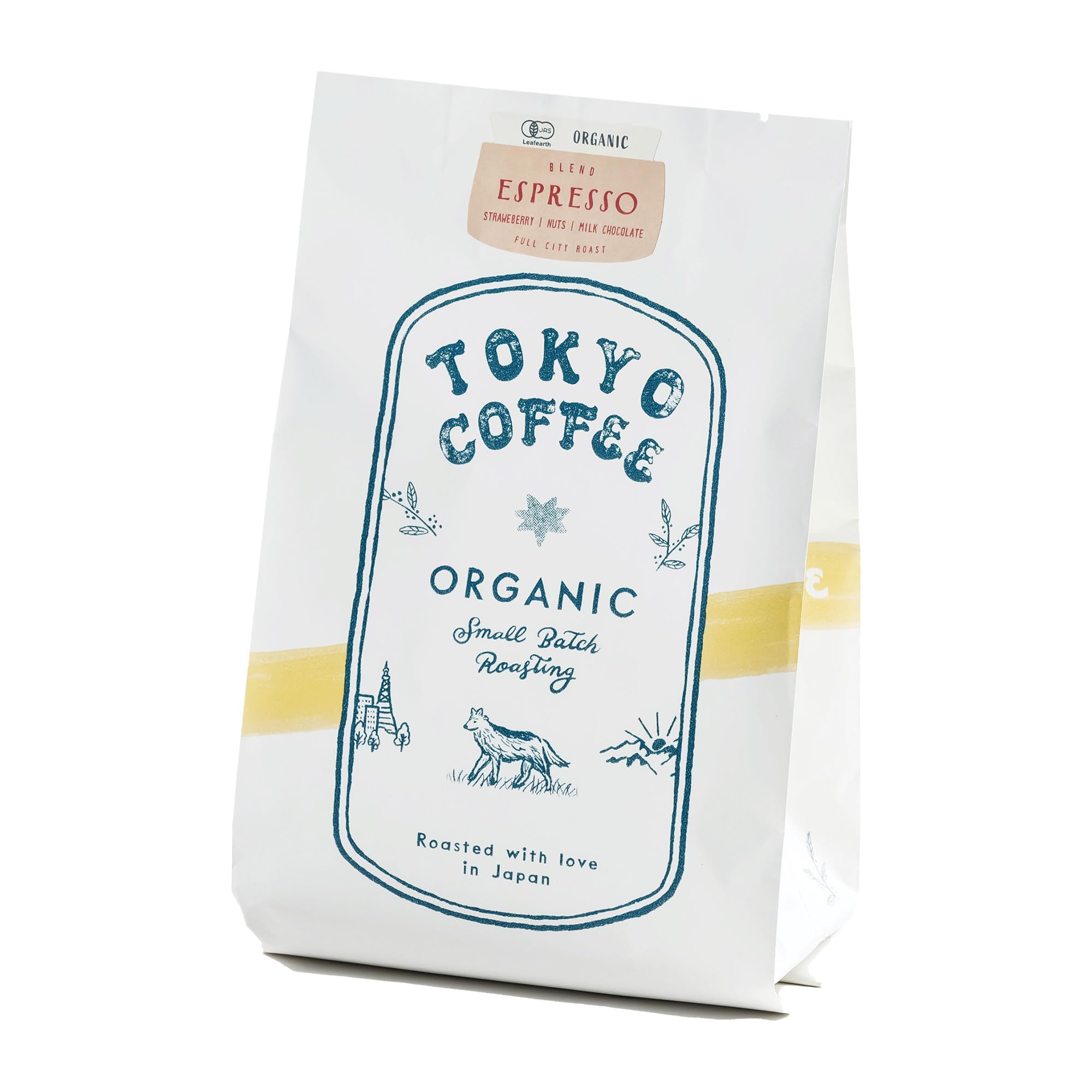 

TOKYO COFFEE Organic Espresso Blend Coffee Beans (Whole Beans, 400g)