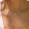 Magic Fish Fashion Letter Necklace - DIY Women's Stainless Steel Clavicle Chain Jewelry Accessory