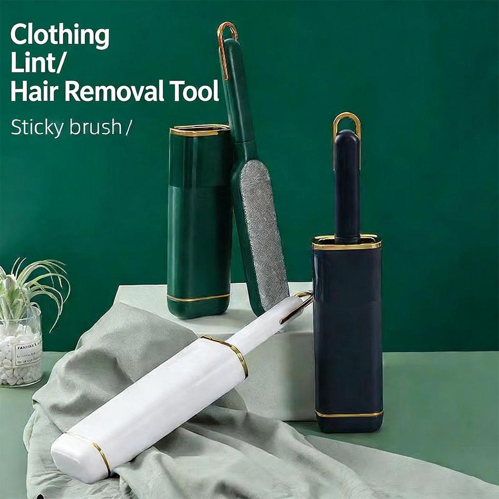 Lint Brush and Pet Hair Remover for Laundry, Clothes, Couches, Car Seats, Furniture and Fabric, Reusable Hair Removal Brush, Double-Sided Lint Roller