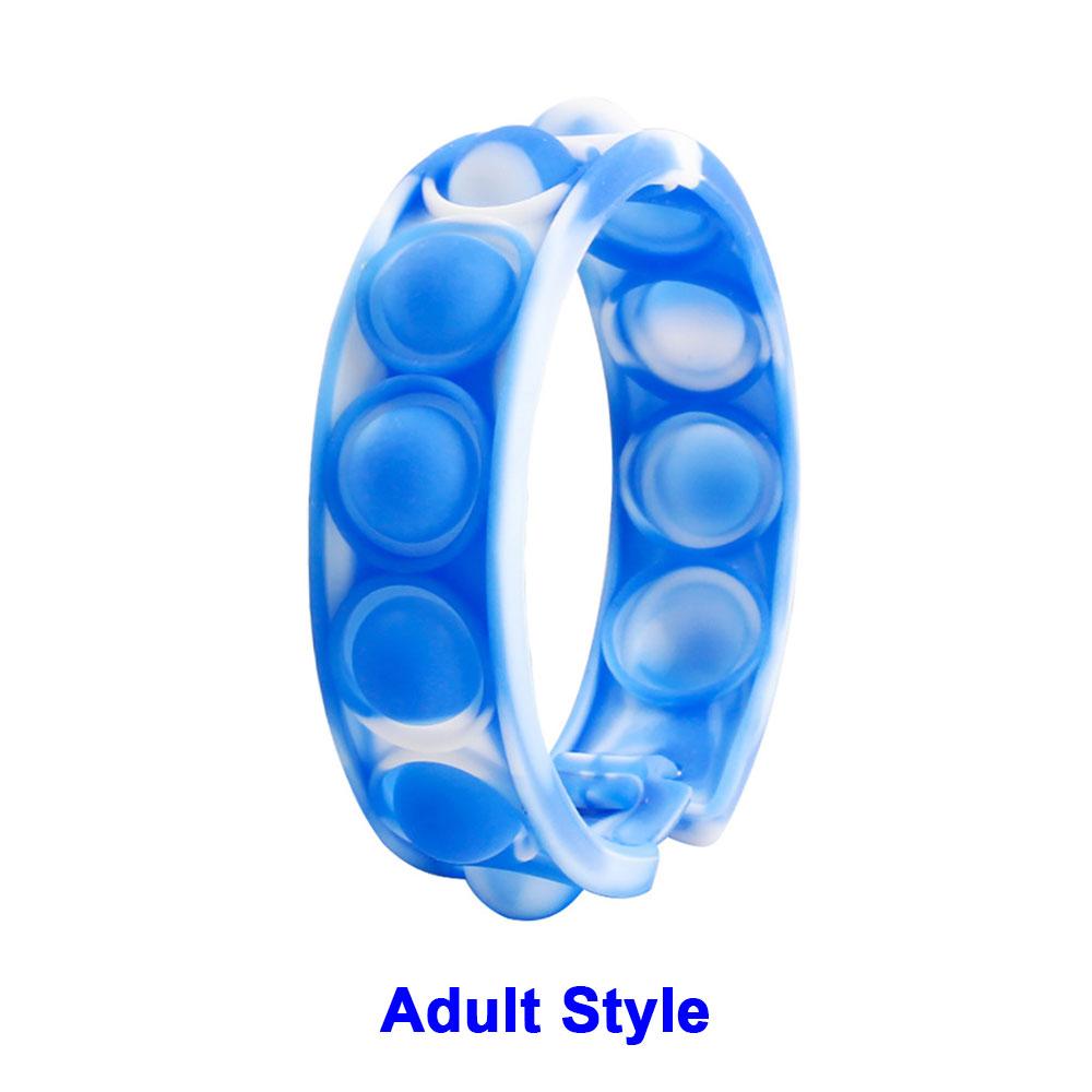 Mondo Silicone 1pz Stili Corti Pops Bolle Braccialetto Decompressione Giocattolo Sollievo Stress Colorato Braccialetto Silicone Adulti Bambini Giocattoli