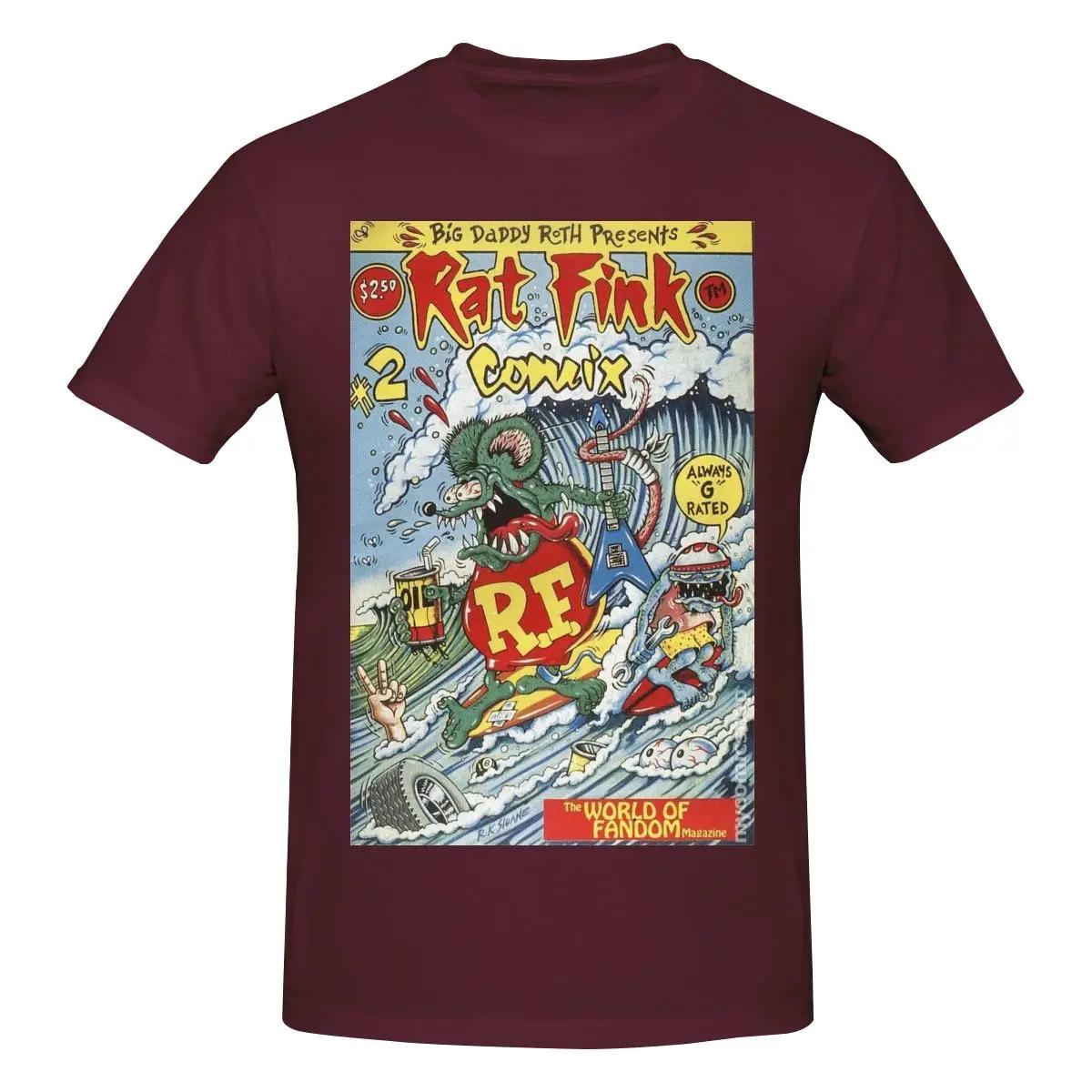 Rat Fink Mens Classic Unisex Cotton TShirt for Men  Women Classic Tee S