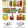 Adjustable Stainless Steel Jar Opener Lids Off Bottle Can Opener for 3-9.5cm Kitchen Tool - Non-Slip Grip Kitchen Accessory