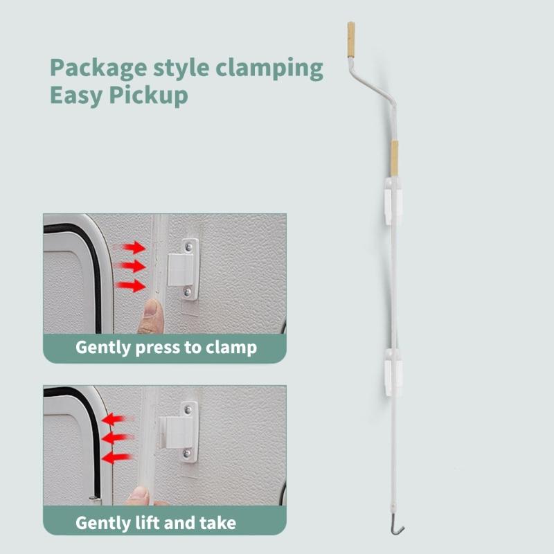 RVs Awning Crank Stabilizer Plastic Bracket Crank Holder Weather Resistant Construction For Camping Trips