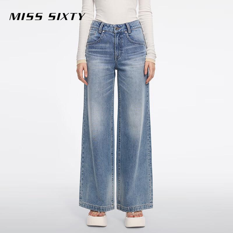 MISS SIXTY Women s 2025 Spring Retro Flared Denim Jeans 27