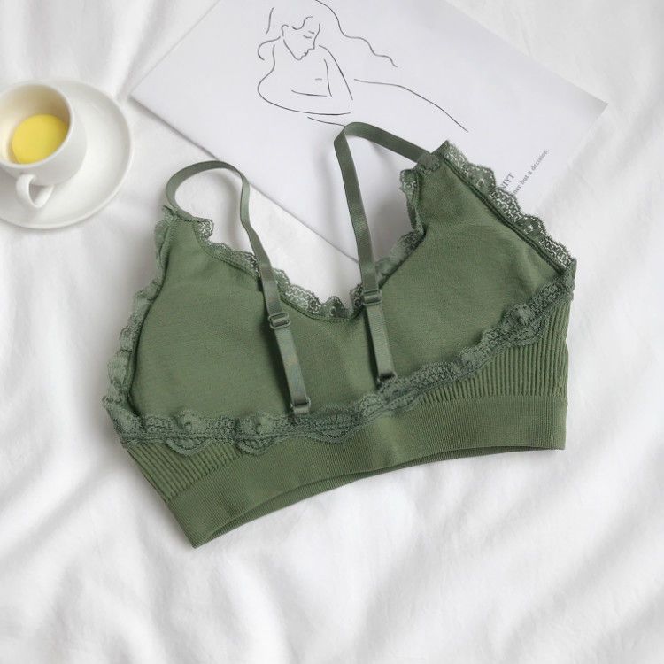 Mädchen Unifarbene Spitzen-BHs Rückenfrei Verstellbare Träger Push-Up-BHs für Frauen Sexy Dessous Lässiges Innen-West Top Mode Damen Polster-BHs