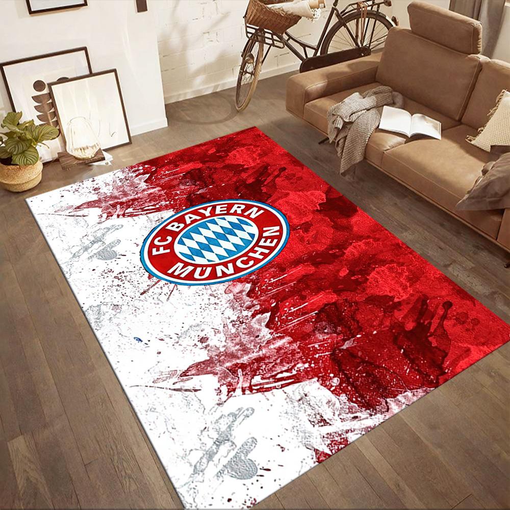 Bayern Munich Abstract Art Square Rugs Are a Great Choice for Living Rooms, Bedrooms, Home Décor, and As Gifts