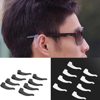 4 Pairs Soft Anti Slip Silicone Holder for Glasses Ear Hook Sleeve Retainer Eyeglass Eyewear Sunglasses Grip Temple Tip Sports