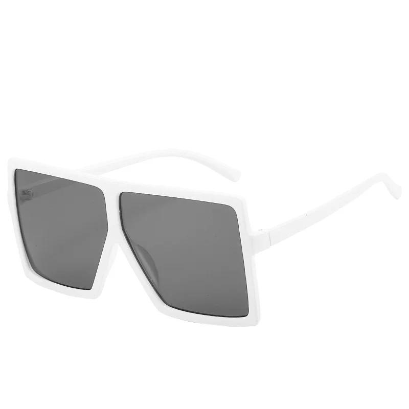 

Vintage Oversized Square Sunglasses Women For Men Sun Glasses Punk Popular Big Frame Luxury Brand Designer Colorful Eyeglasses