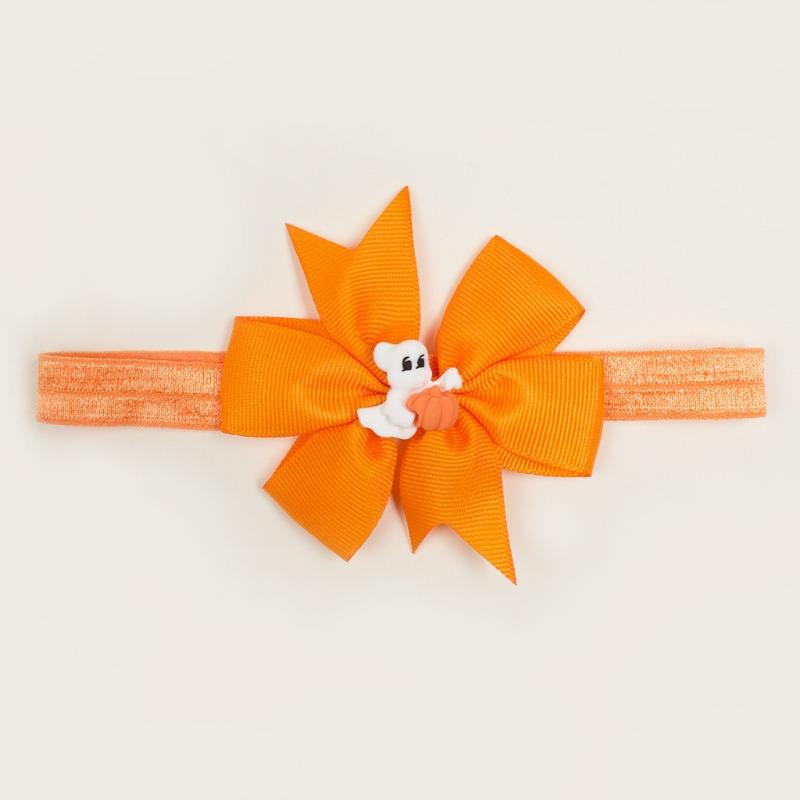 New Halloween Baby Headband, Easter Pumpkin Baby Bow Headband Webbing, Children's Hair Accessories