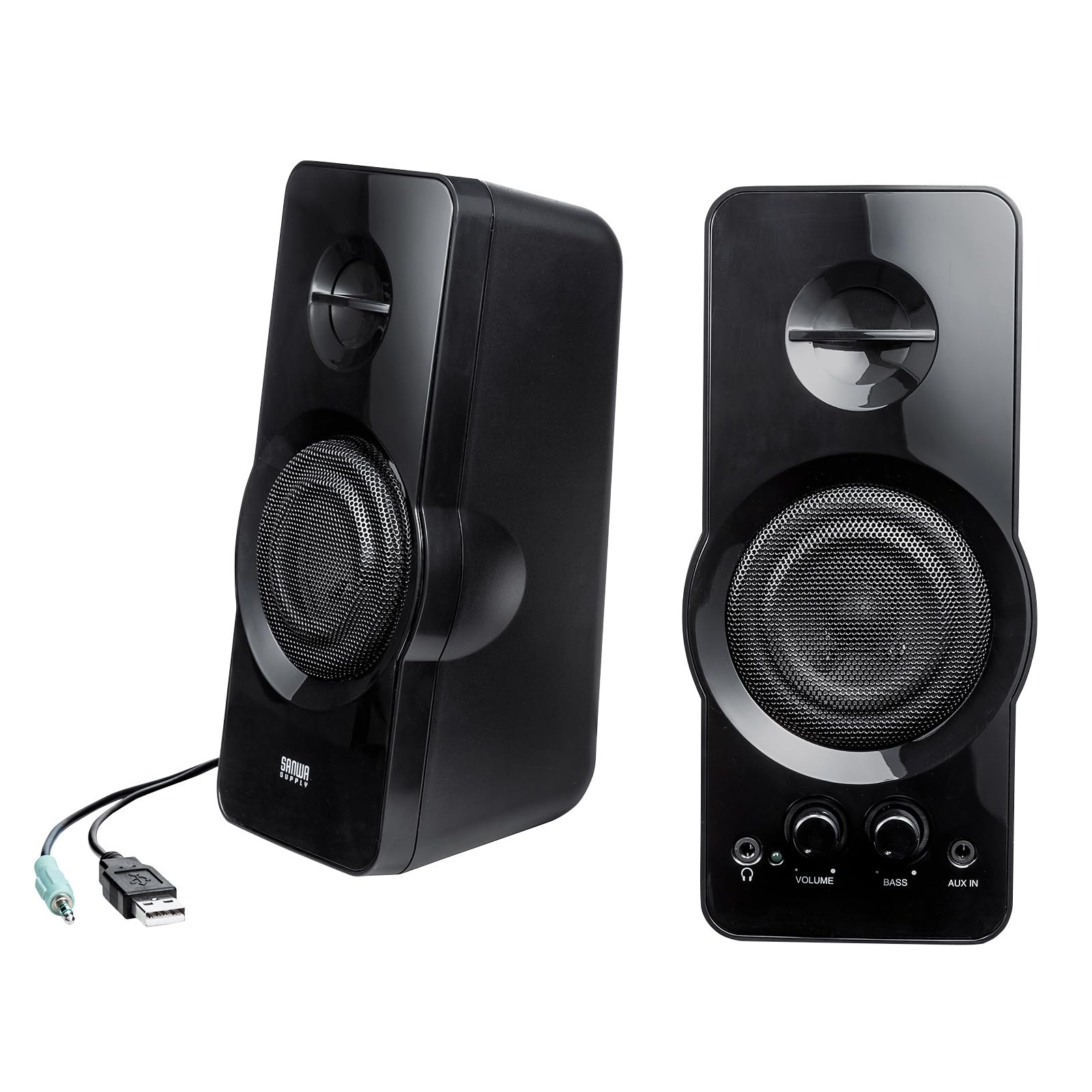 

Sanwa Supply High Power USB Powered Speaker MM-SPL19UBK чорний