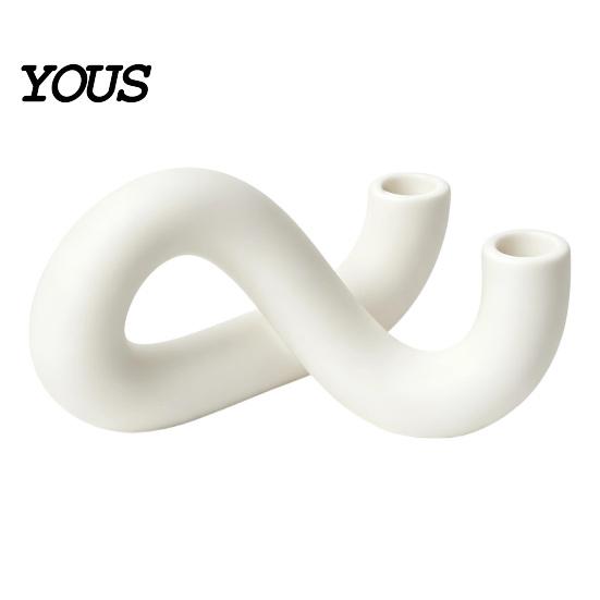 Unique 3D Printed Candle Stand Infinity Loop Taper Holder, Abstract 2?Candlestick Geometric for Two Candles Minimalist Dining Table Decor,