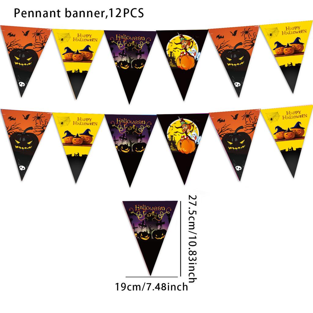 Triangle Christmas Halloween Flag Banner Holiday Party Supplies For Home Decor