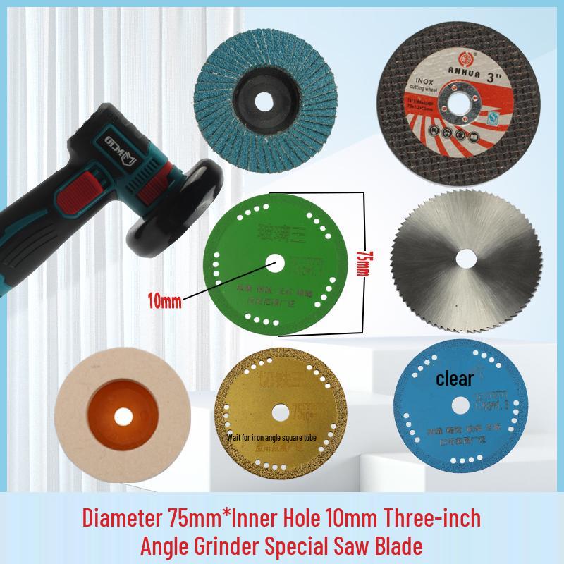 3-Inch Cutting Disc, Steel Man 75*1.2*10mm Grinding Wheel for Mini Angle Grinder
