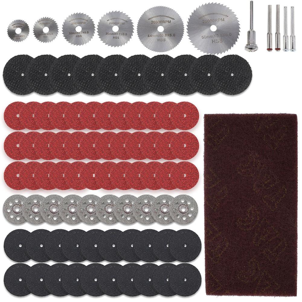 67/88Pcs Mini Circular Saw Blade Electric Grinding Cutting Disc Rotary Tool for Dremel Metal Cutter Power Tool Wood Cutting Disc