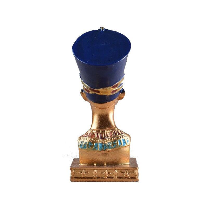 1ks Glamourní Staroegyptský Faraon Královna Soška Ozdoba Pryskyřice Figurka Socha Miniatury Domácí Dekorace Kancelář&Domov