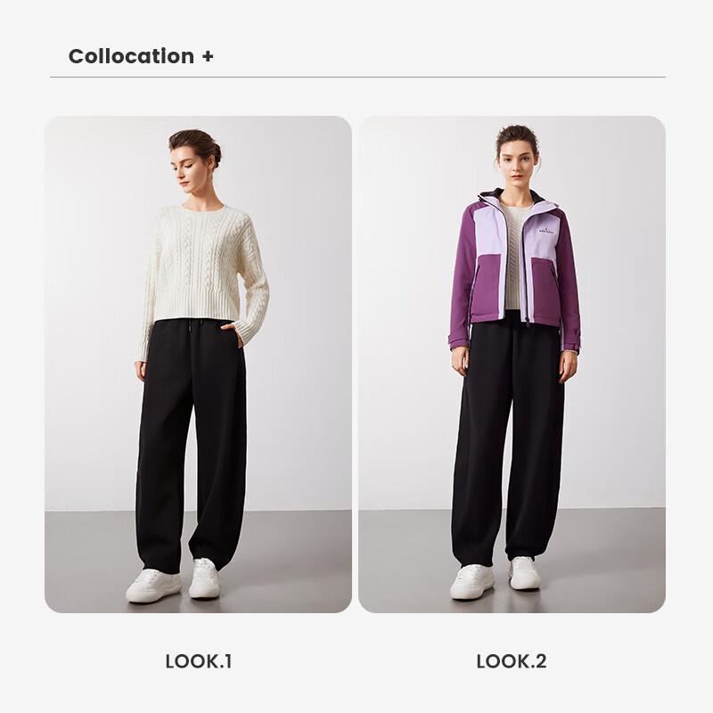 Navigare Women's Elastic Waist Sporty Casual Pants