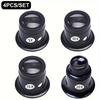 4pcs/set Eye Loupe Magnifiers 5x/10x/15x/20x Watch Repair Tool Kit Jewelry Loupe Magnifier Magnifying Glass Watchmaker Tools