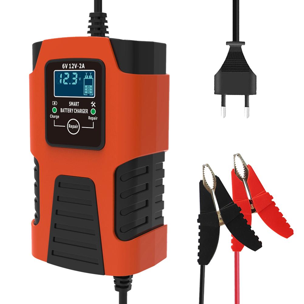 

6 В 12 В 2 А интеллектуальное импульсное зарядное устройство для аккумуляторов ЖК-дисплей интеллектуальное зарядное устройство для аккумуляторов цифровое устройство для обслуживания свинцово-кислотных гелевых AGM-аккумуляторов