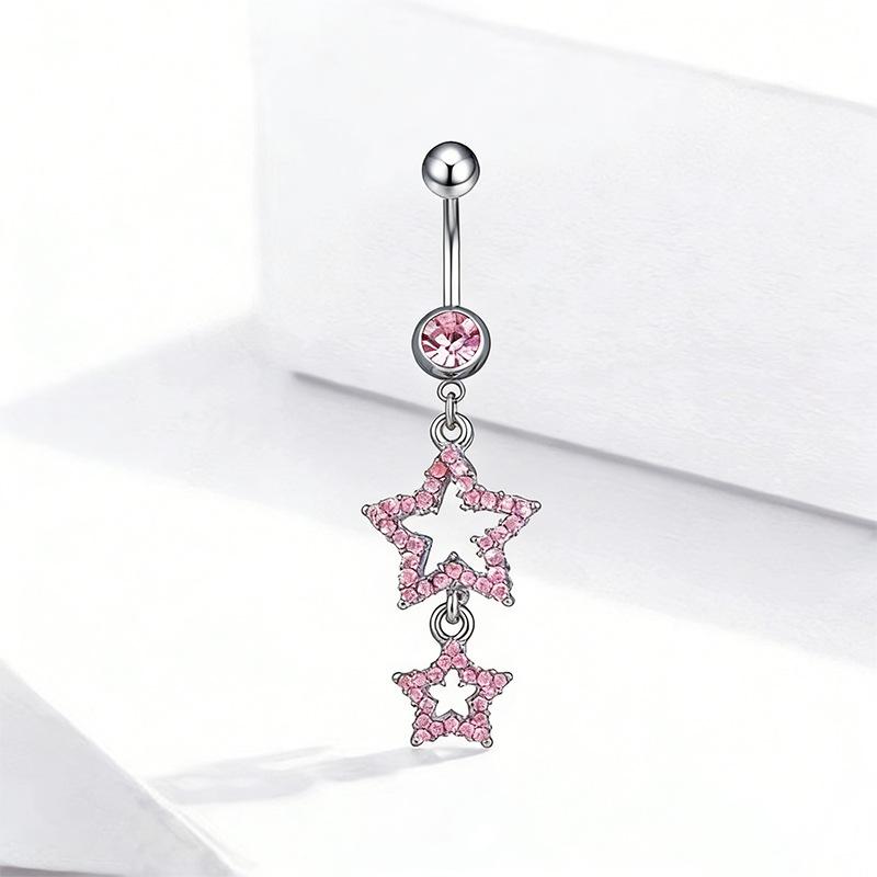 Schmetterling Kristall Hänge Bauchnabelring Edelstahl Bauchnabelpiercing Schmuck Für Frauen Sommer Strand