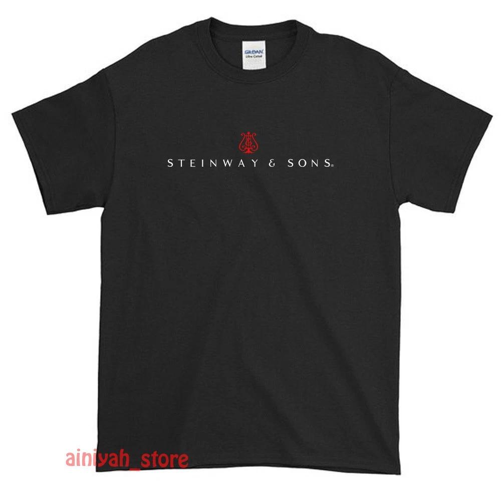 New Steinway and Sons Logo Men s Funny T shirt USA Size S-XXL XL