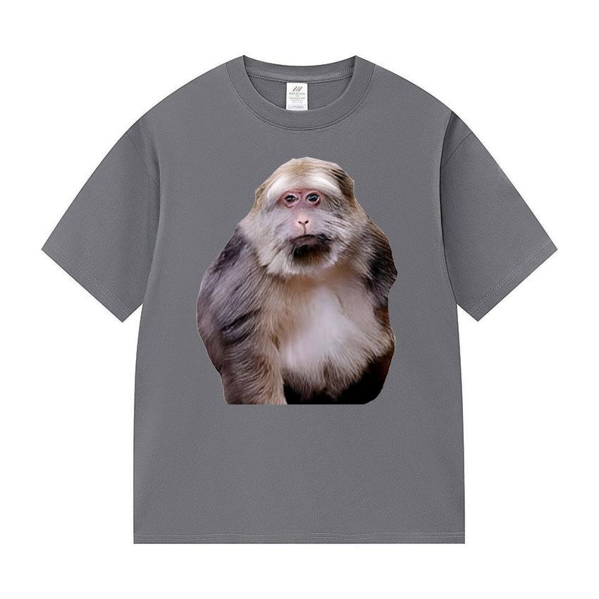 Xing Xing The Monkey Funny Meme T Shirts Men Clothing Fashion Cotton Short Sleeve T-shirt Unisex Retro Harajuku Oversized Tshirt