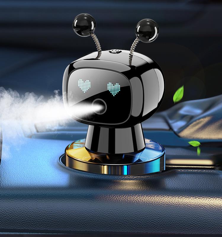 Smart Robot Car Air Freshener: Automatic Spray Deodorizer for High-End Interiors