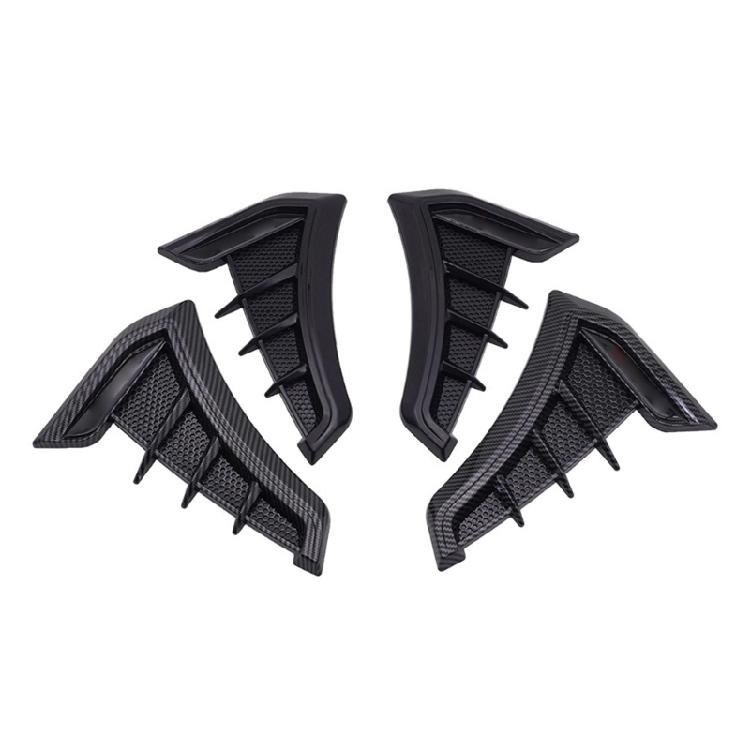 1Pair Car Exteriors Air Intakes Side Ventilations Wing Cover Decors