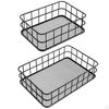 Decorative Rectangular Wire Basket for Home Storage, Ideal Garages, Laundry Rooms, And Closets.