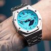 CASIO Unisex Liquid Crystal/Analog Dual Display Series Blue Watch GA-2100SKE-7A