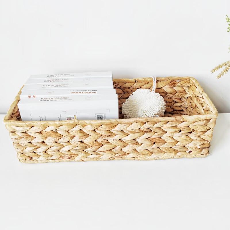 Rectangular Water Hyacinth Storage Basket