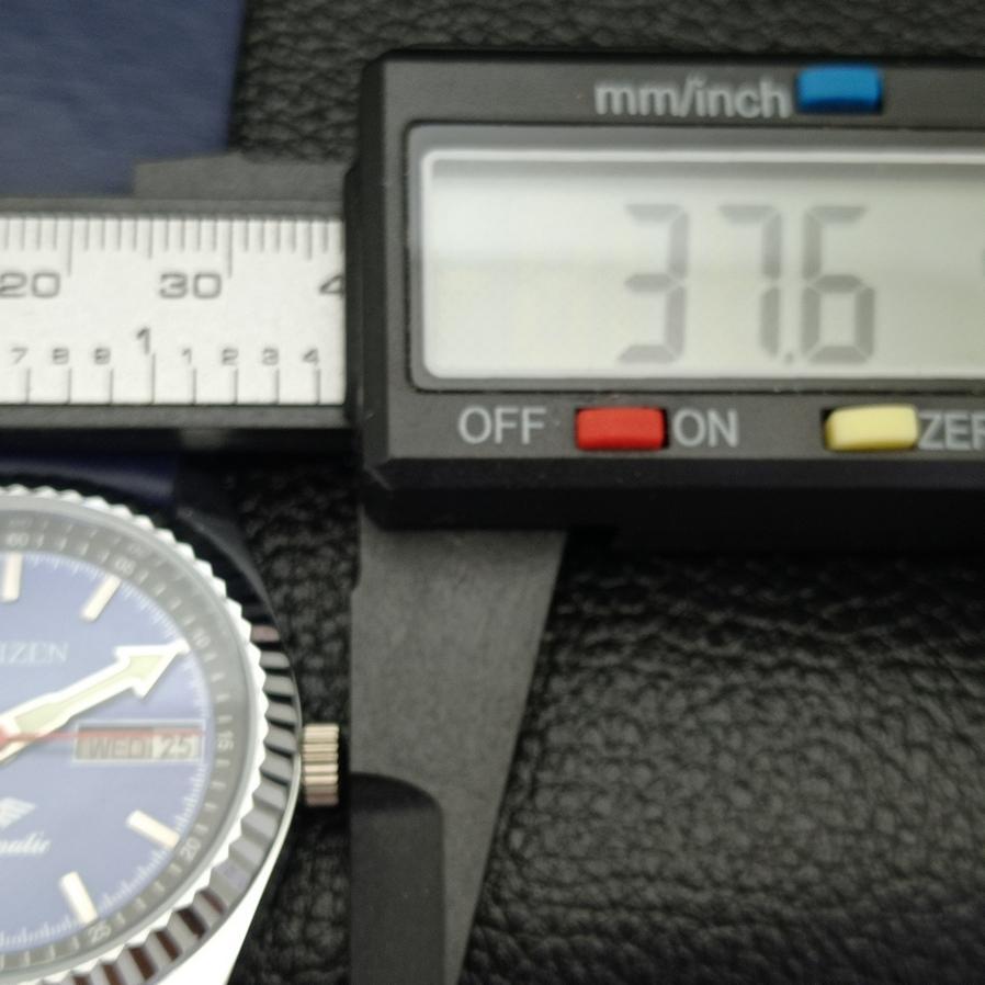 JAPAN 8200 MENS AUTOMATIC CITIZEN REFURBISHED BLUE DIAL WATCH A426239-2 RL620c-a426239