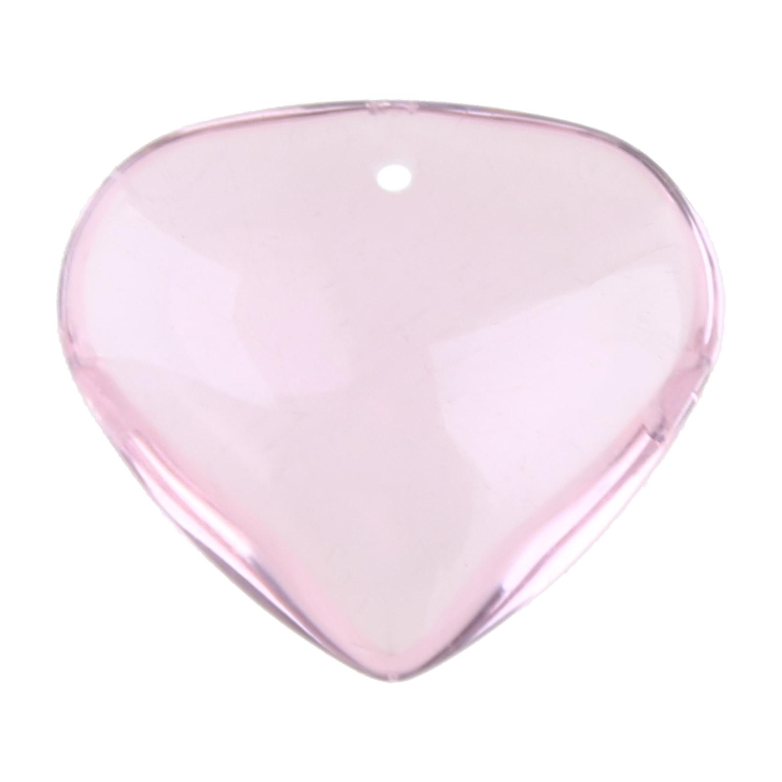 

Кулон в форме сердца любви Хрустальное стекло Персиковое сердце Рассыпные бусины Шарм для изготовления DIY ювелирных изделий Ожерелье Серьги L розовый