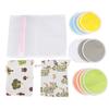 12pcs Colourful Nursing Pads with Laundry Bag Super Absorbent Washable Leakproof Soft Essentials Breastfeeding Nipple