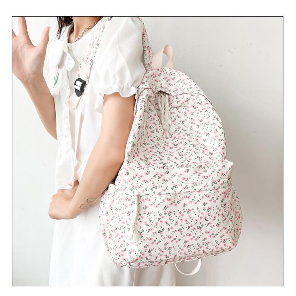 Sac d'école féminin ins petit sac à dos floral sac à dos pour élève de collège sac à dos féminin grande capacité niche