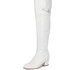 Sexy Over-the-Knee Boots Women 2024 Winter Shoes Fashion High Heels Thigh High Boot Female Black White Waterproof Long Shoes